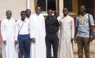 With Seminarians in Abidjan, Ivory Coast