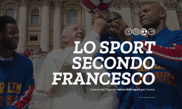 Papa Francesco spiega lo sport in 7 parole